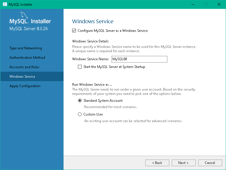 mysql-install-windows-service